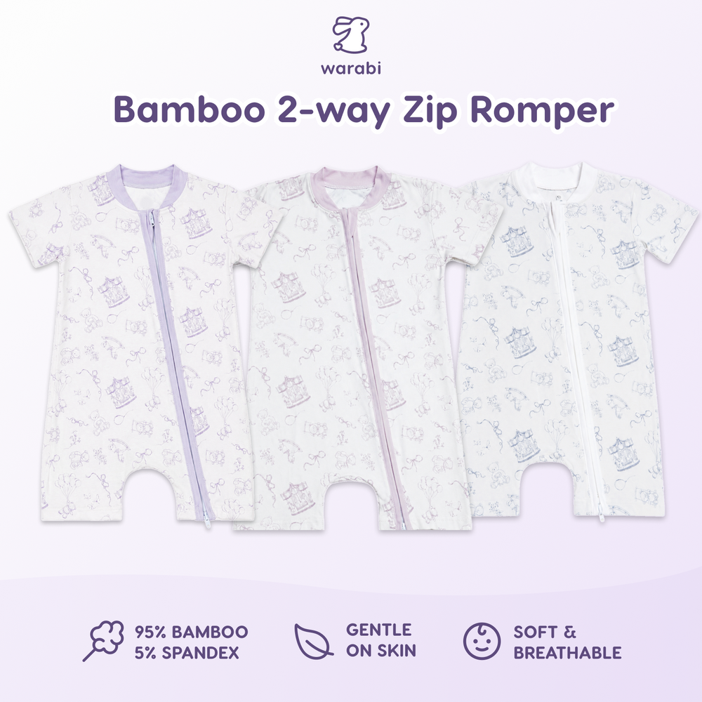 Ultra-Soft Bamboo 2-Way Zipper Romper