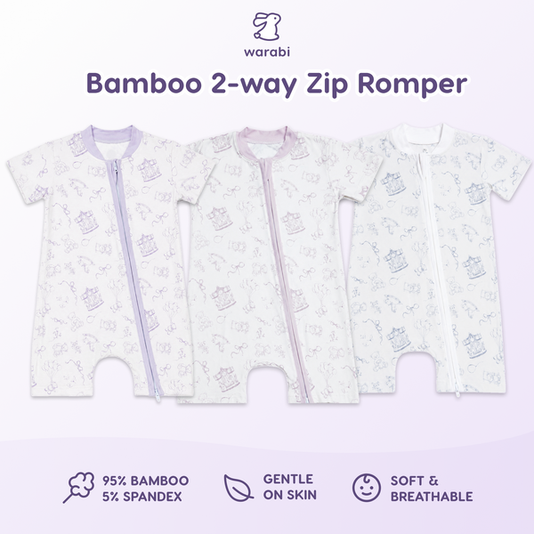 Ultra-Soft Bamboo 2-Way Zipper Romper