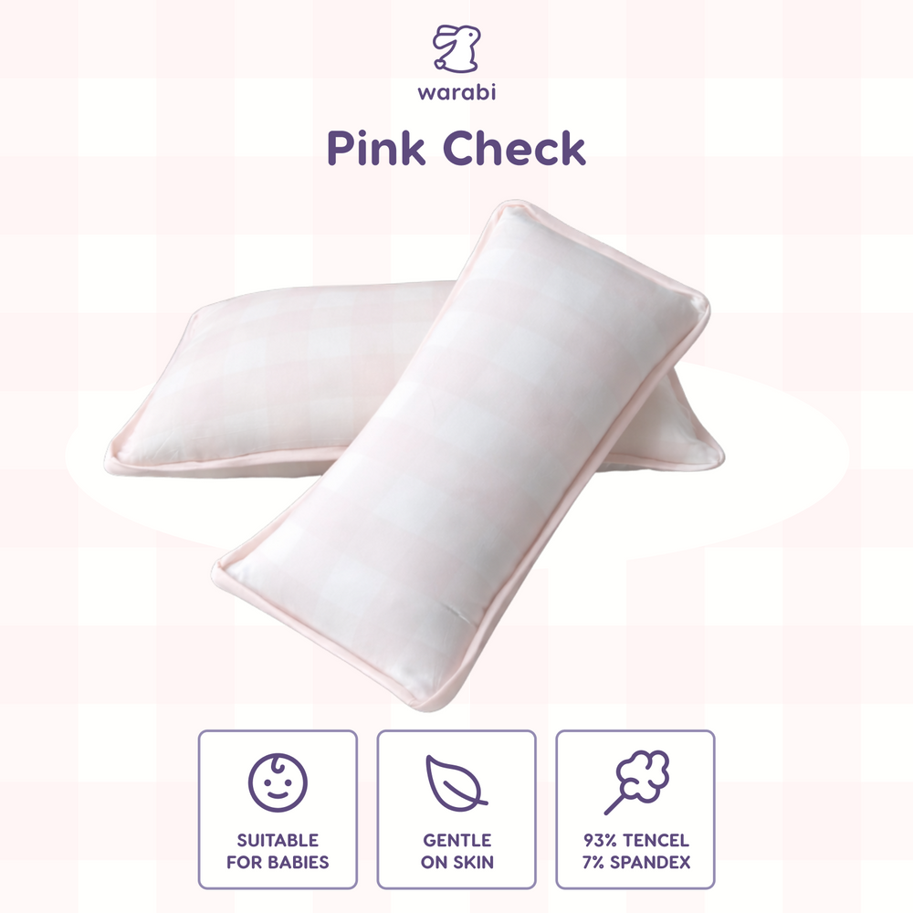Pink Check Snuggle Tencel Pillow