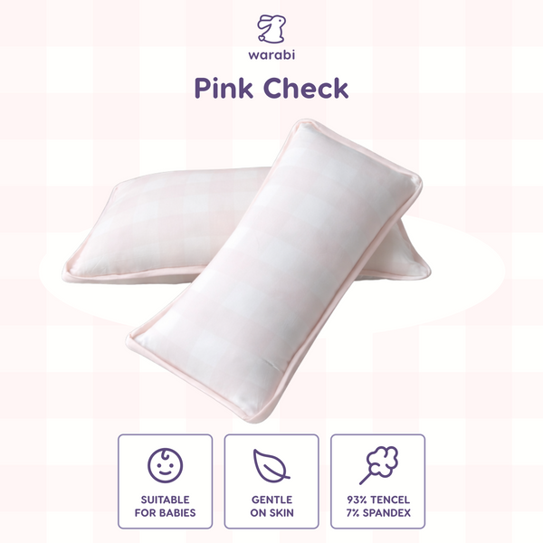 Pink Check Snuggle Tencel Pillow