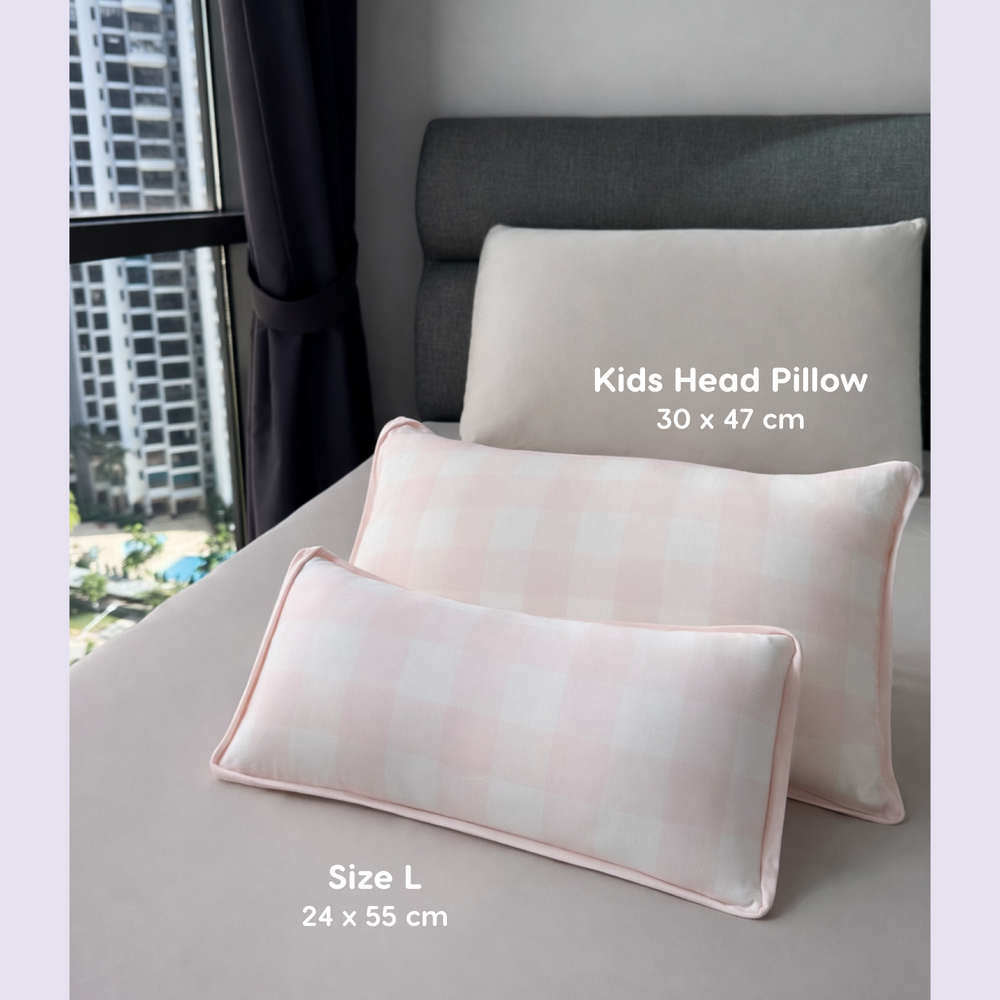 Pink Check Snuggle Tencel Pillow