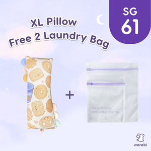 [SG61] XL Pillow + Free 2 Laundry Mesh Bag