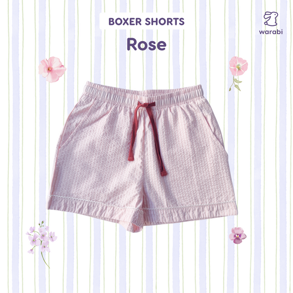 Crinkled Cotton Boxer Easy Shorts