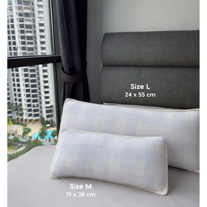 Blue Check Snuggle Tencel Pillow