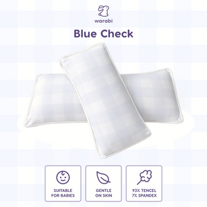 Blue Check Snuggle Tencel Pillow