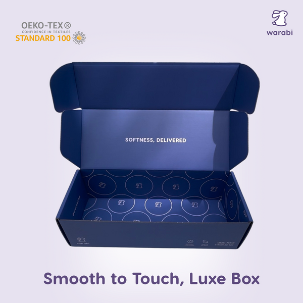 WARABI Snuggle Buddy Organic Bamboo Hypoallergenic Baby Sleep Pillow Baby Shower Gift Set