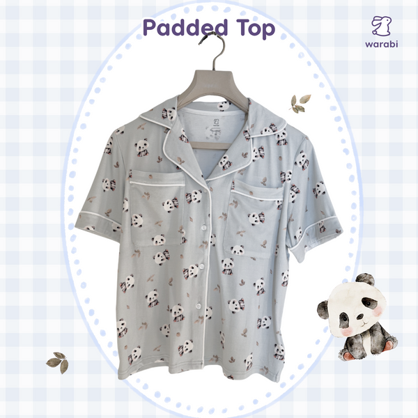 Panda Daze Cloud PJ Set – Short Sleeve Top + Shorts