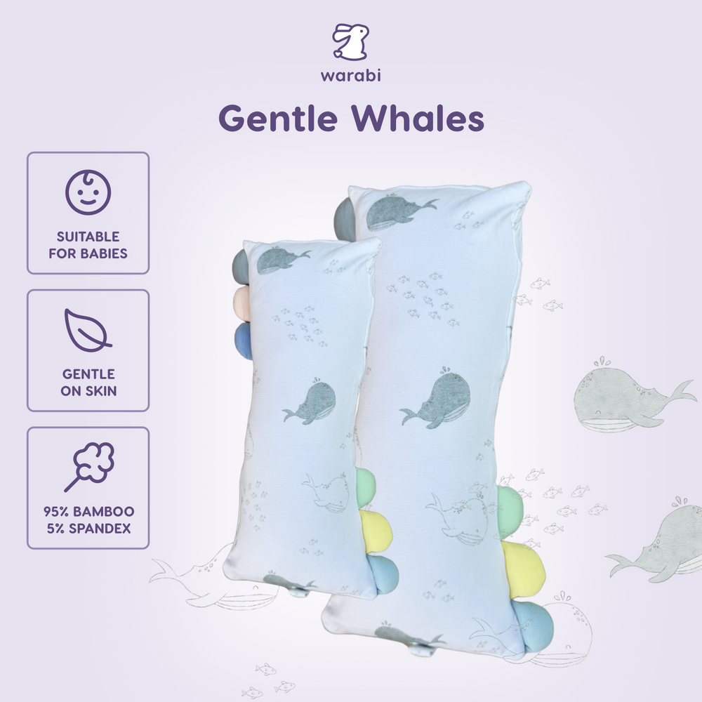 Gentle Whale Snuggle Bamboo Pillow